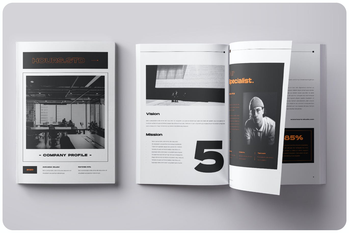 时尚高端多用途的高品质商业商务品牌手册画册宣传册杂志房地产楼书设计模板