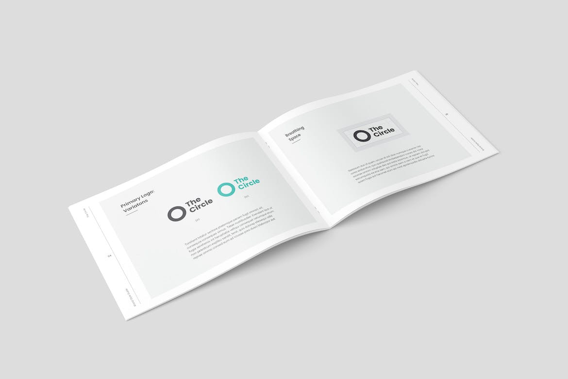 A5极简主义VI品牌设计风格指南手册（indd）