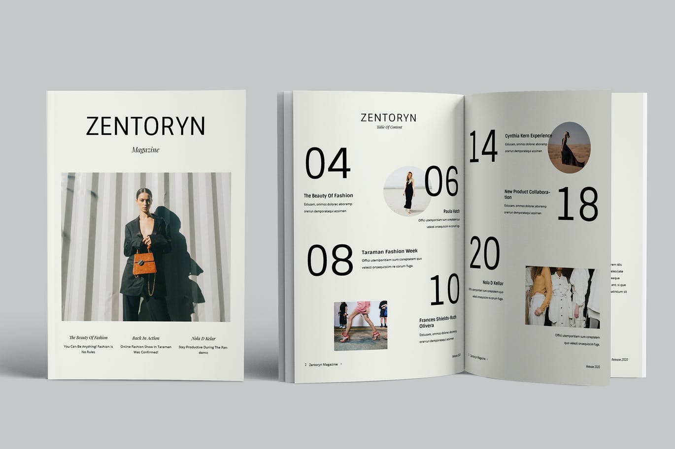 简约时尚高端服装服饰宣传册杂志画册设计模板