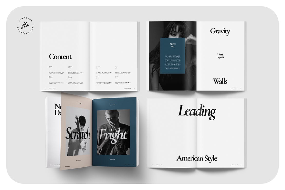 史努希摄影作品集画册ID模板