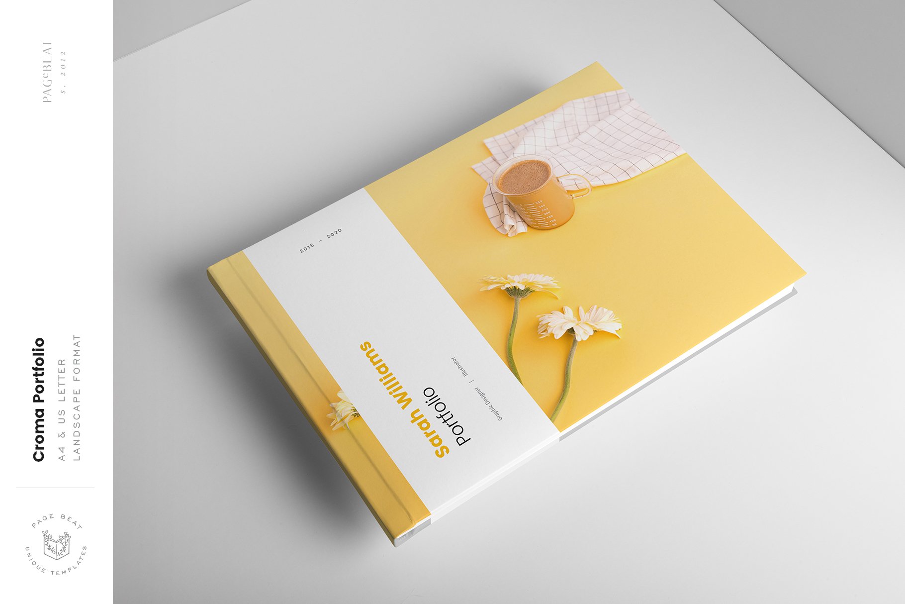 简约创意的作品集/摄影集/产品目录/杂志画册模板