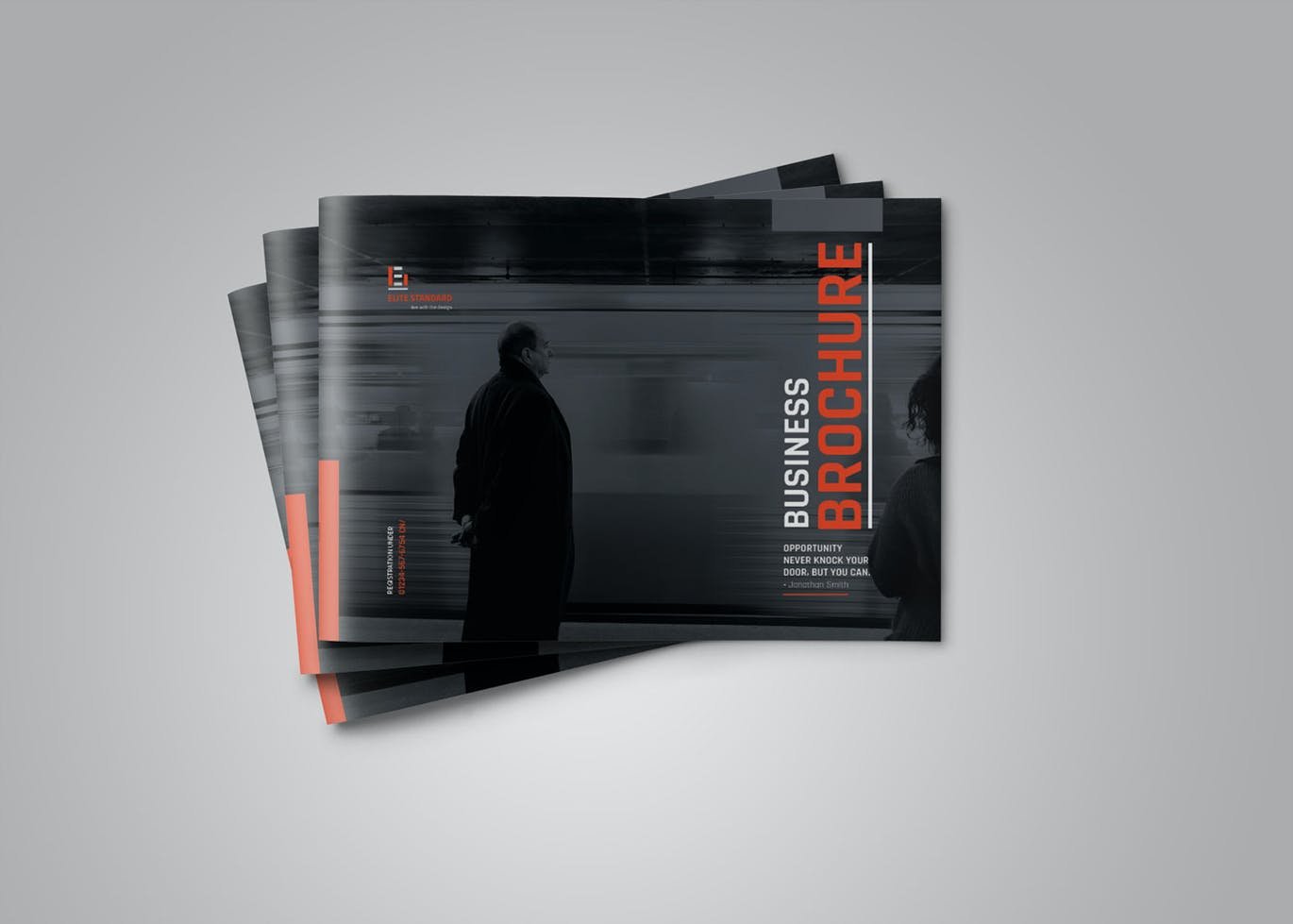 横向尺寸公司简介宣传册/企业宣传画册设计模板