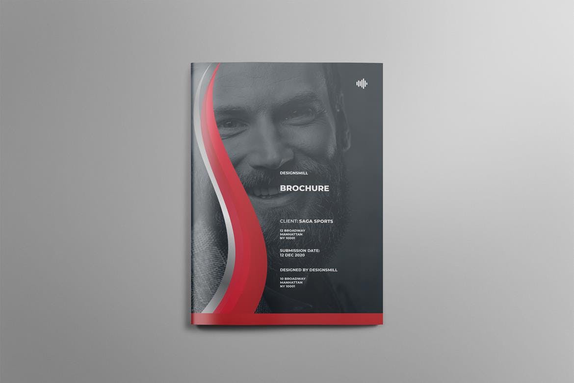 酷炫的企业画册杂志模板下载（indd）