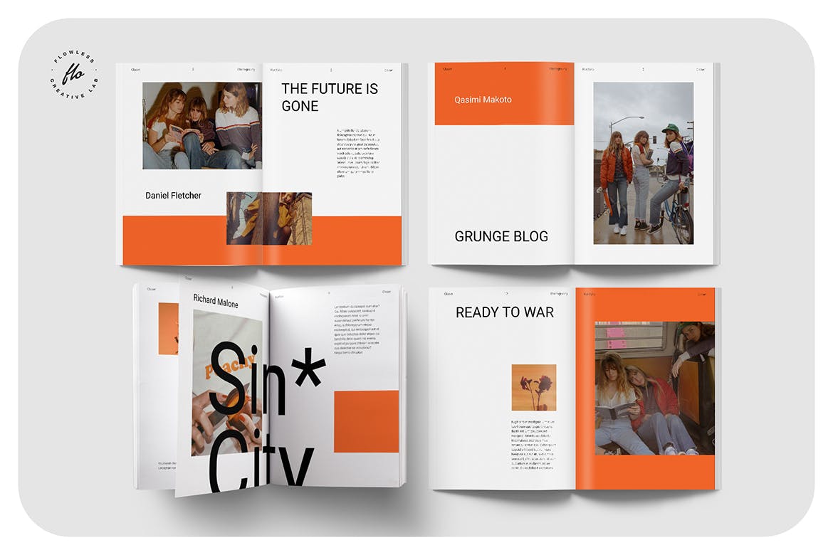 复古时尚的旧摄影作品集画册