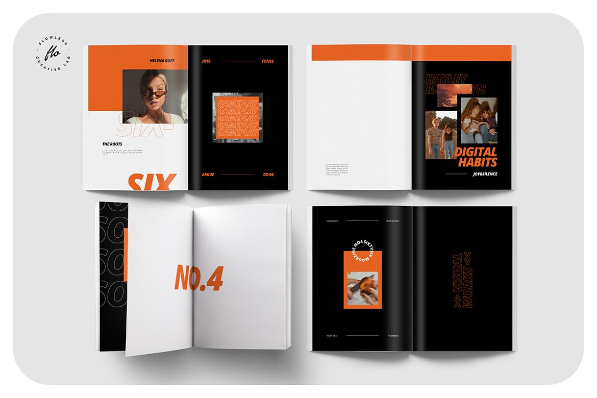 现代杂志设计模板