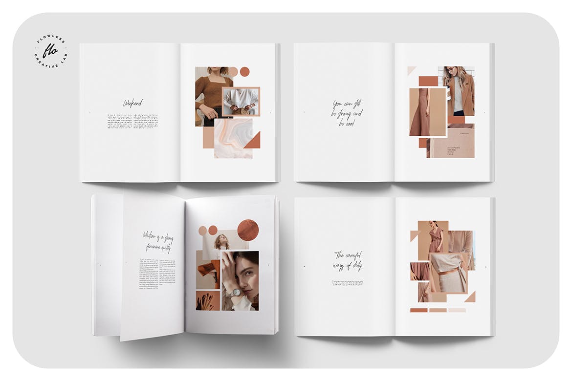 滑板杂志产品画册模板下载（INDD）