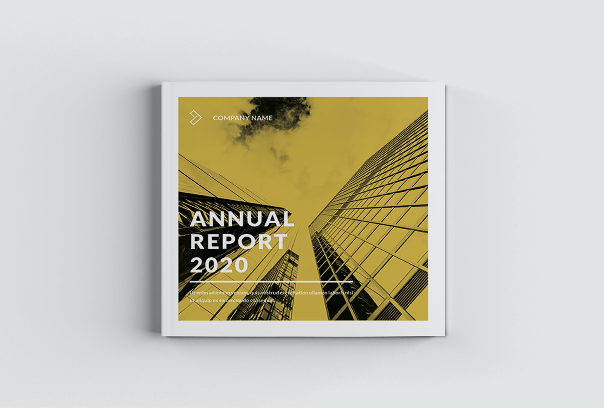 方形时尚企业画册模板（INDD）