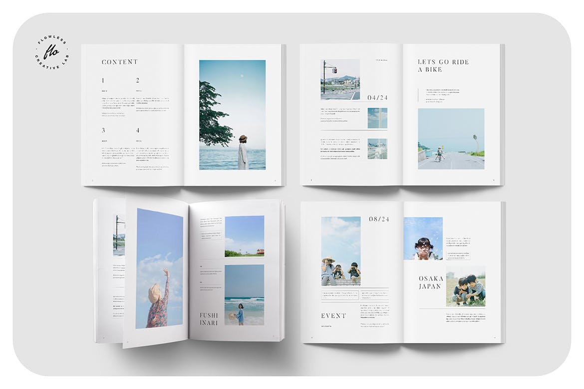 场馆旅游杂志画册模板（INDD）