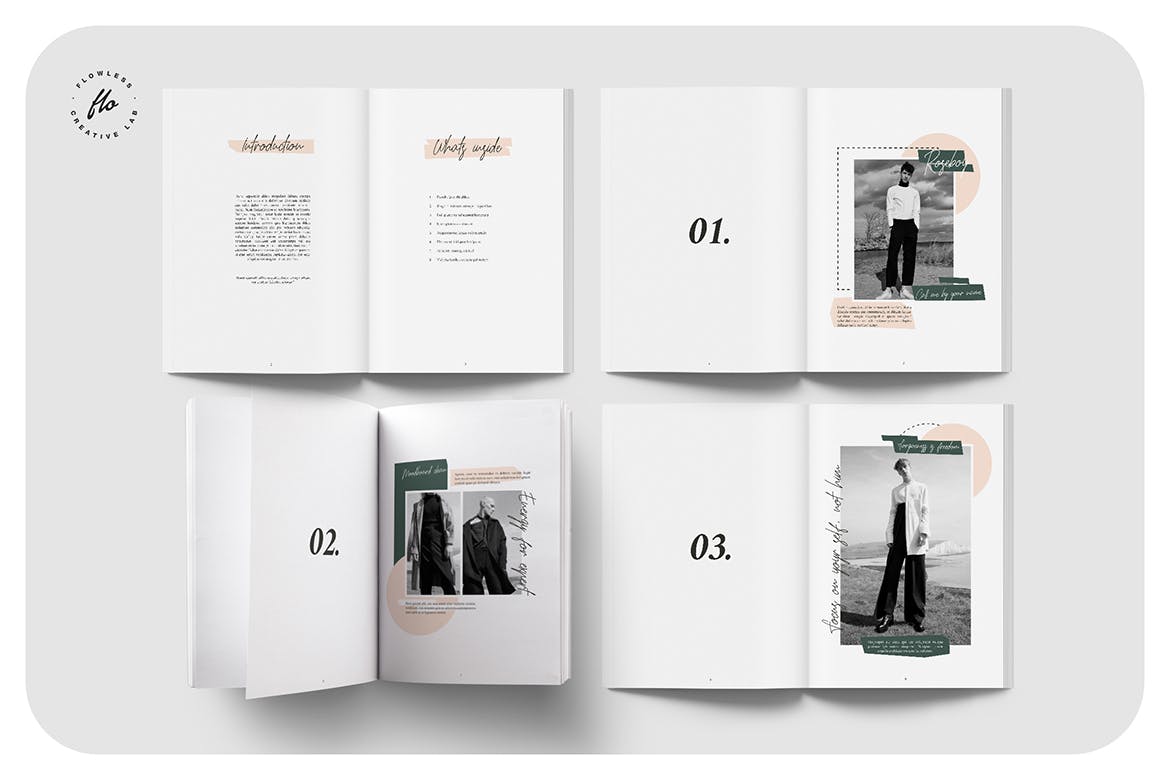 编辑杂志和产品画册模板下载（INDD）