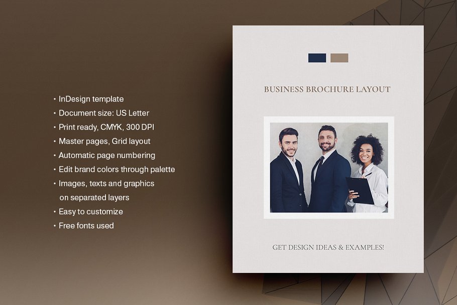 高端的商业提案/业务手册/杂志设计模板