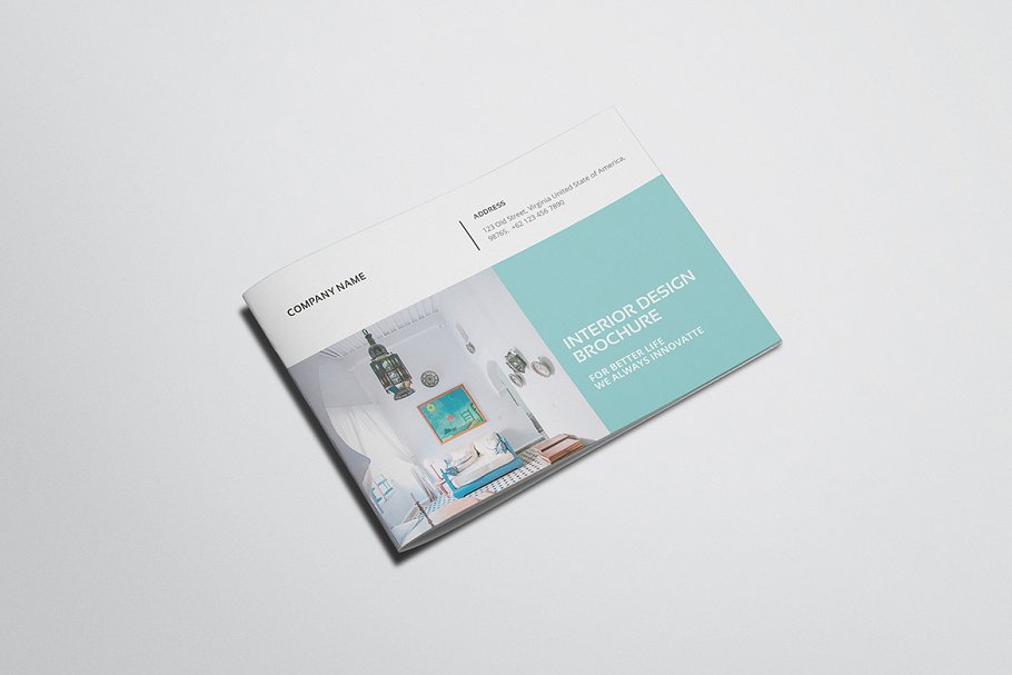 A5尺寸室内设计杂志画册模板