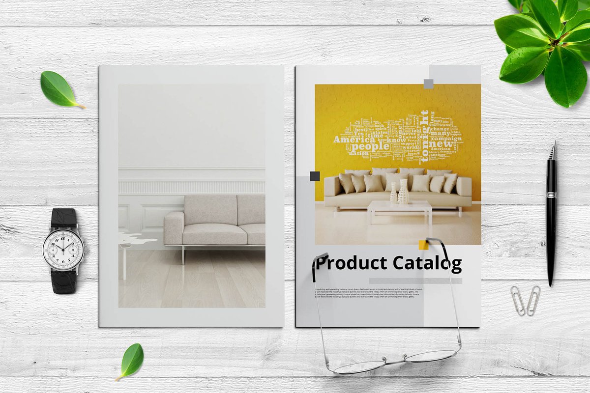 家具产品目录/室内设计杂志画册模板