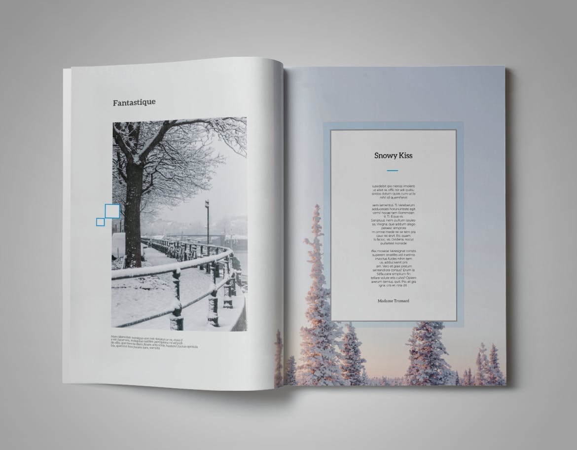 时尚简单模板下载（indd）