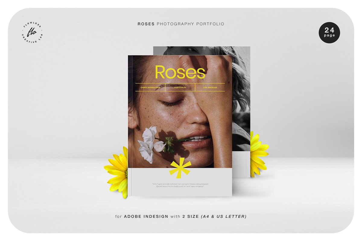 高端时尚的摄影作品集杂志画册模板