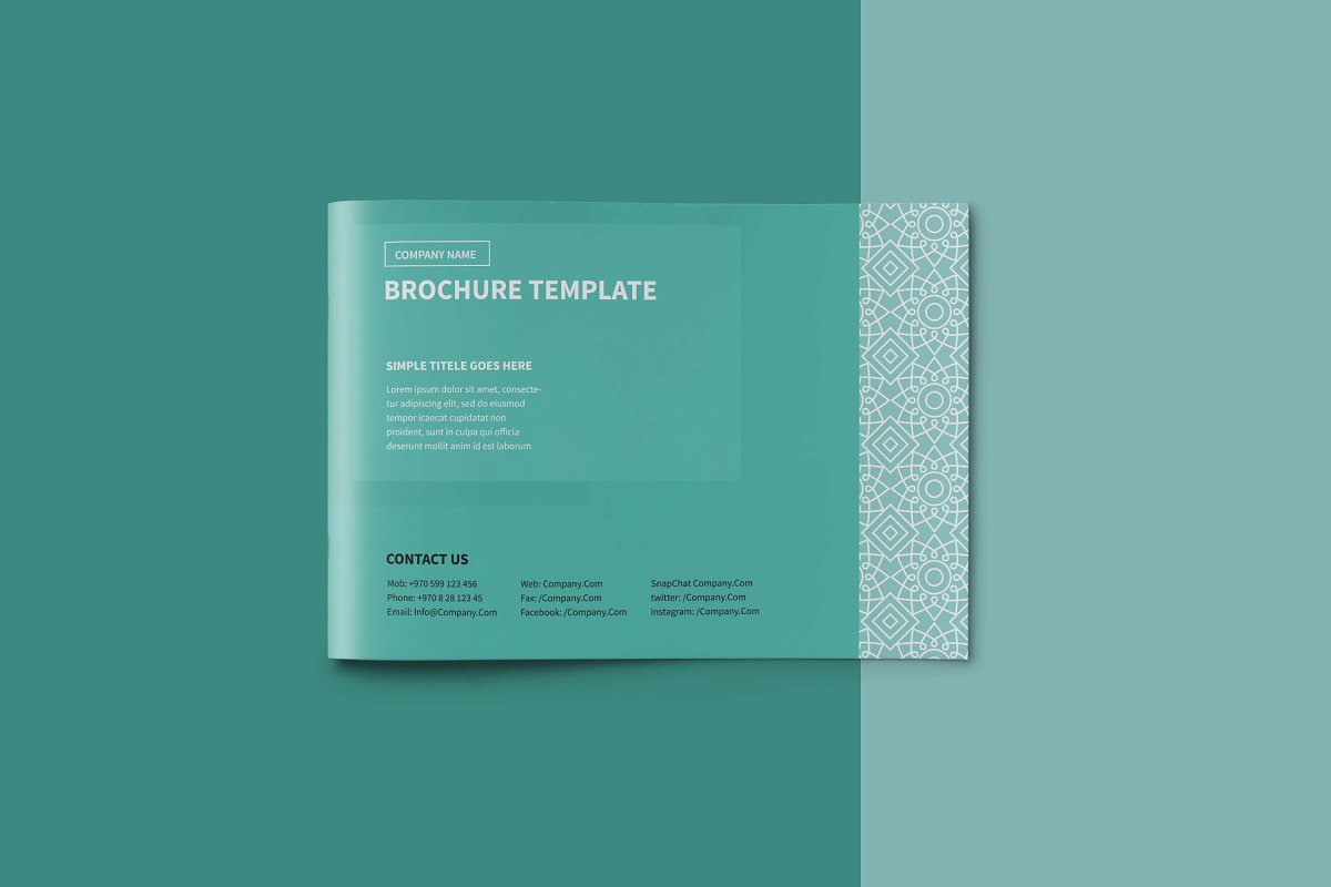 A5尺寸企业多功能杂志设计模板