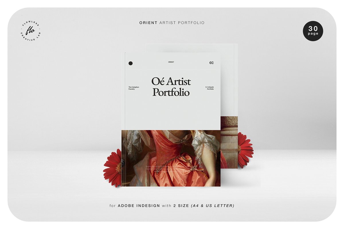 极简高端设计风格艺术作品集/图册模板