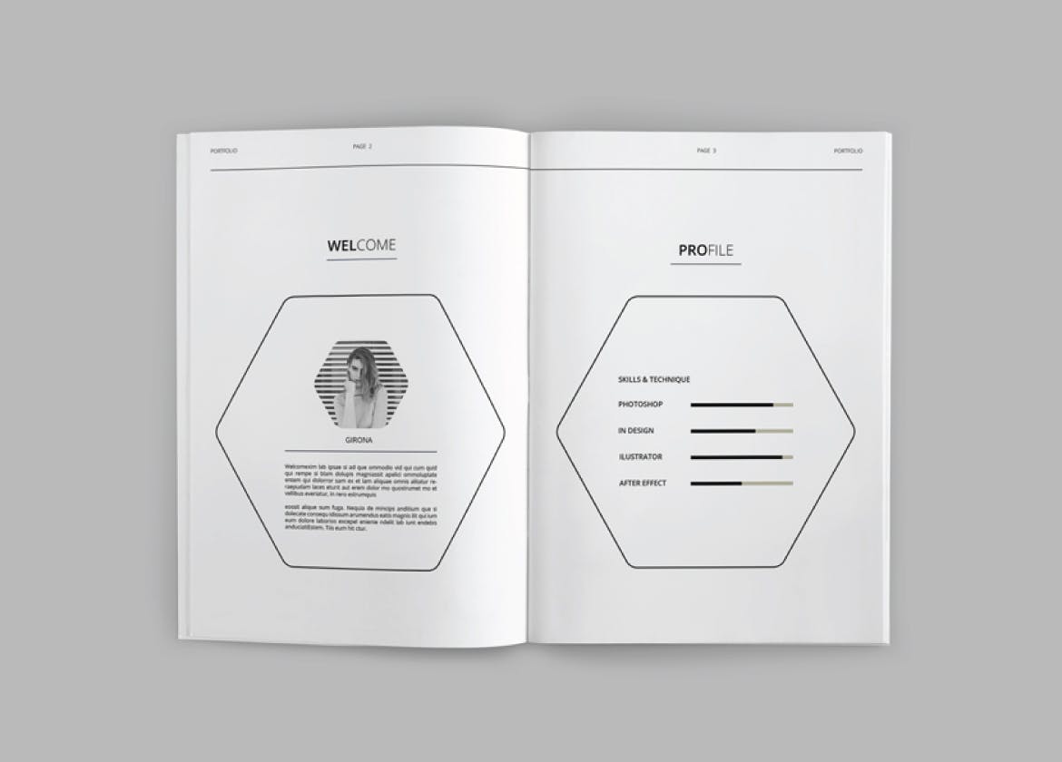 高端个人介绍画册模板下载[indd]