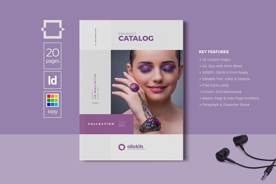 珠宝首饰产品目录图册设计模板