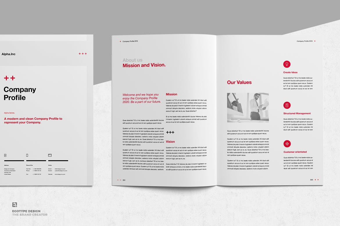 时尚高端专业的高品质商业商务品牌手册画册房地产楼书杂志宣传册设计模板