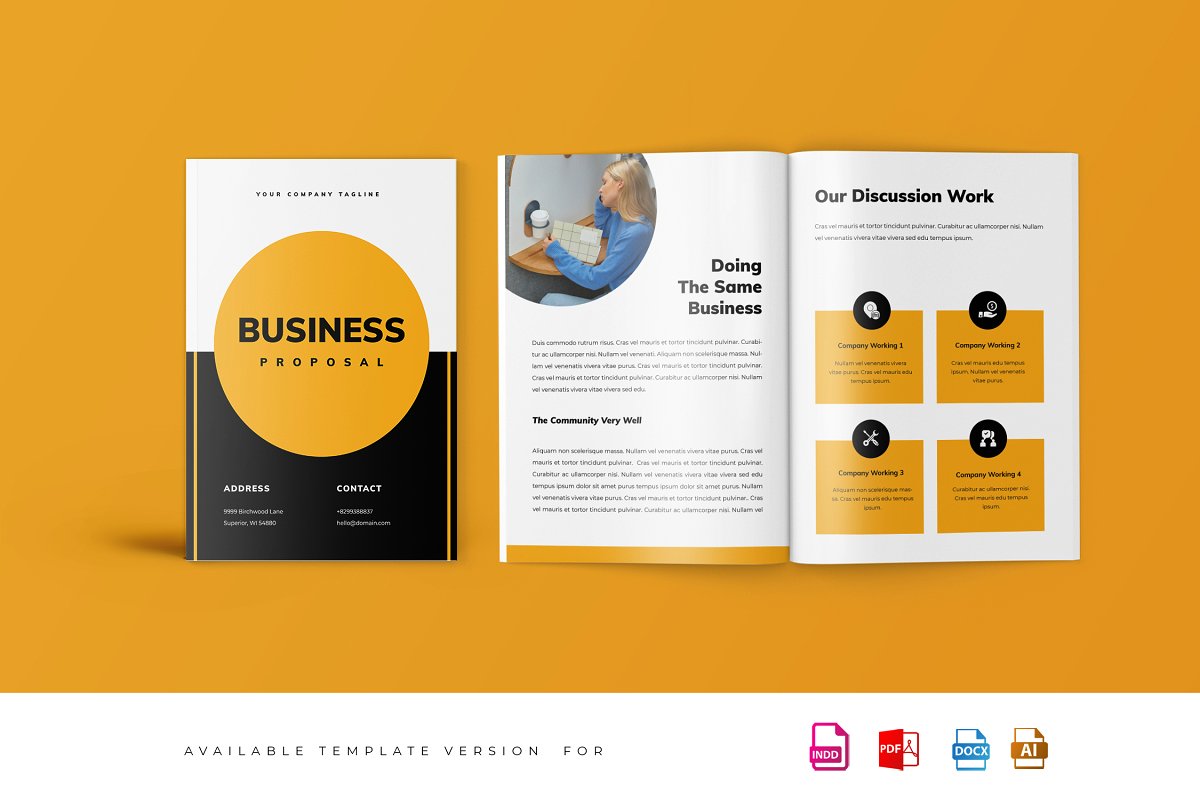 商业业务项目提案图册设计模板