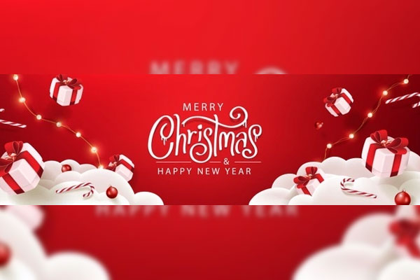 圣诞节节日装饰圣诞快乐Banner模板[EPS]