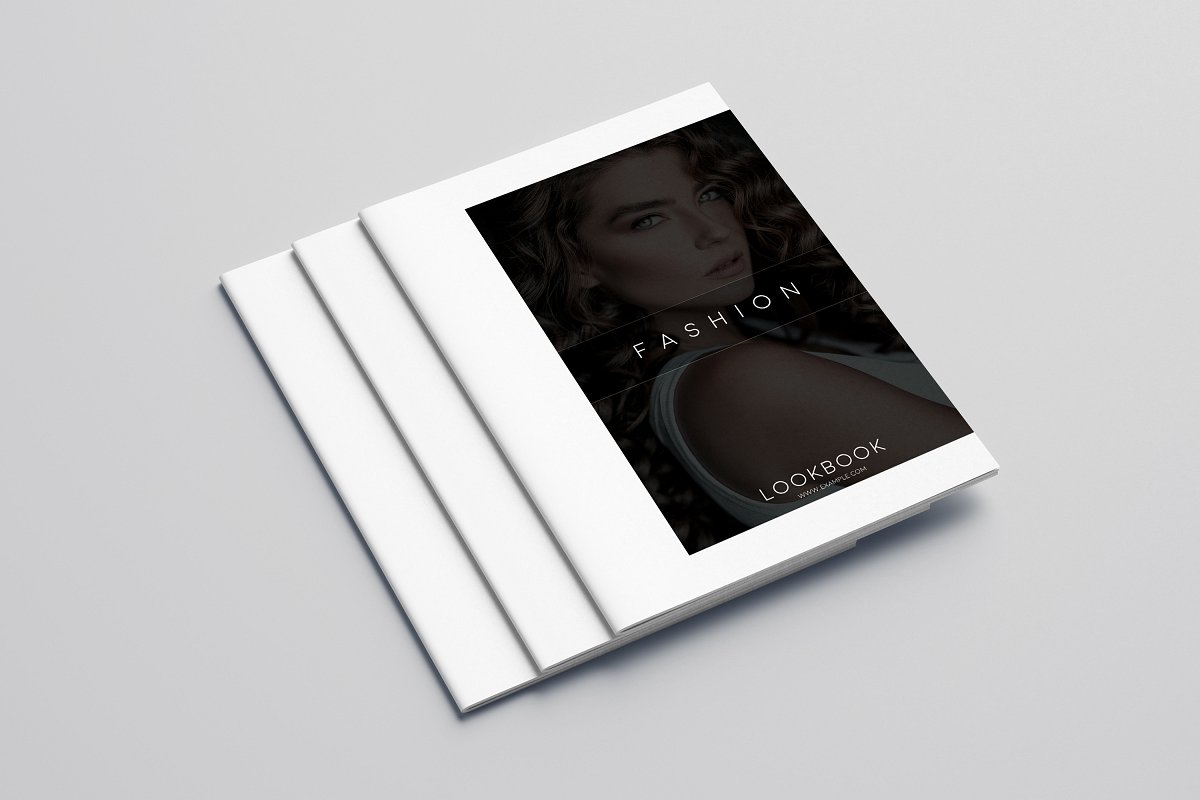 极简主义的摄影杂志画册设计模板