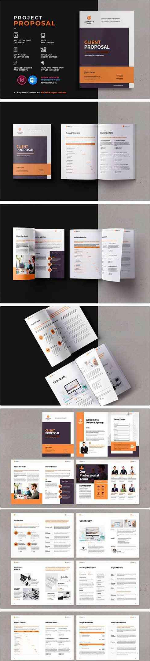 企业项目计划/商业提案杂志画册设计