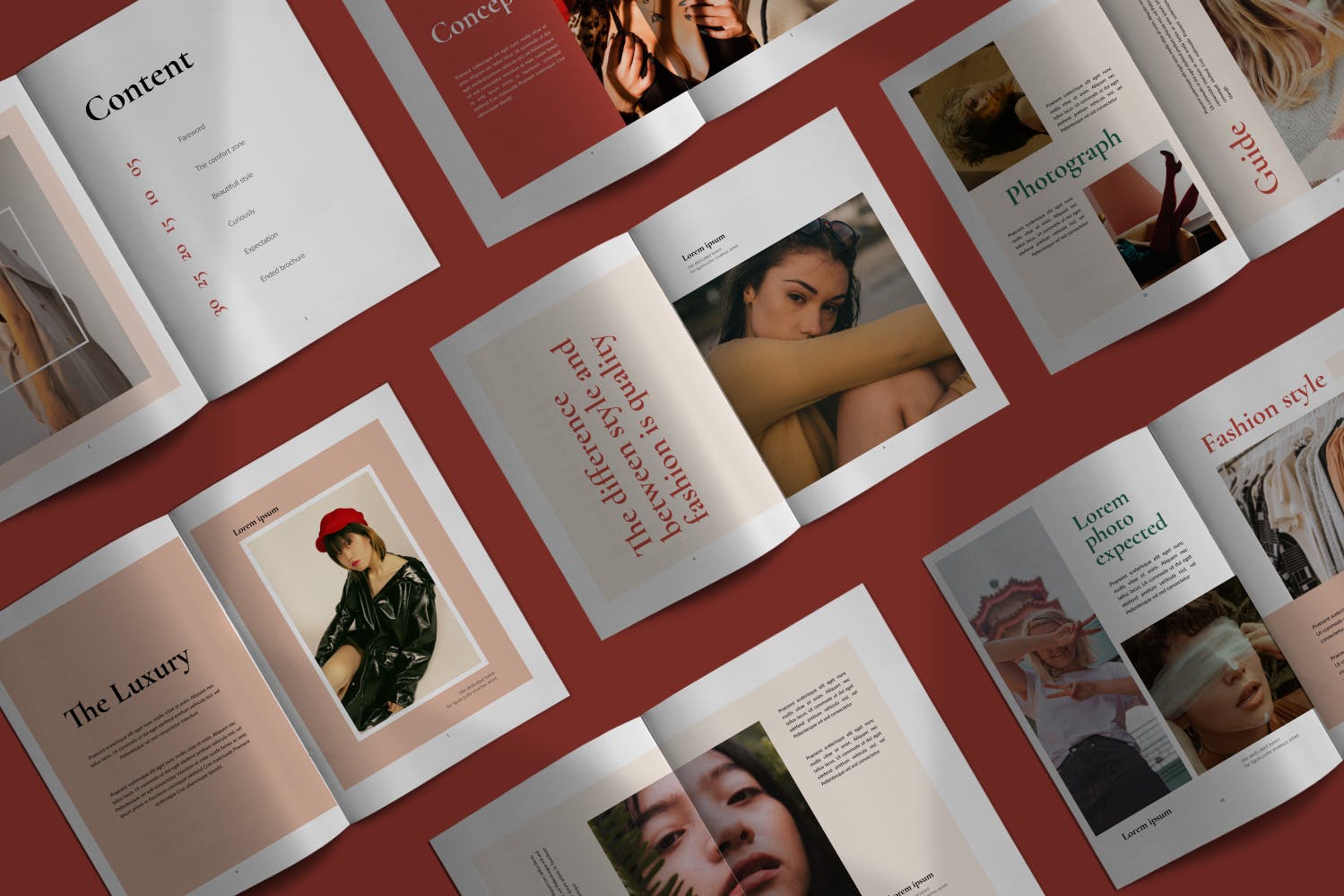 奢华风格的大图画册模板下载[indd]