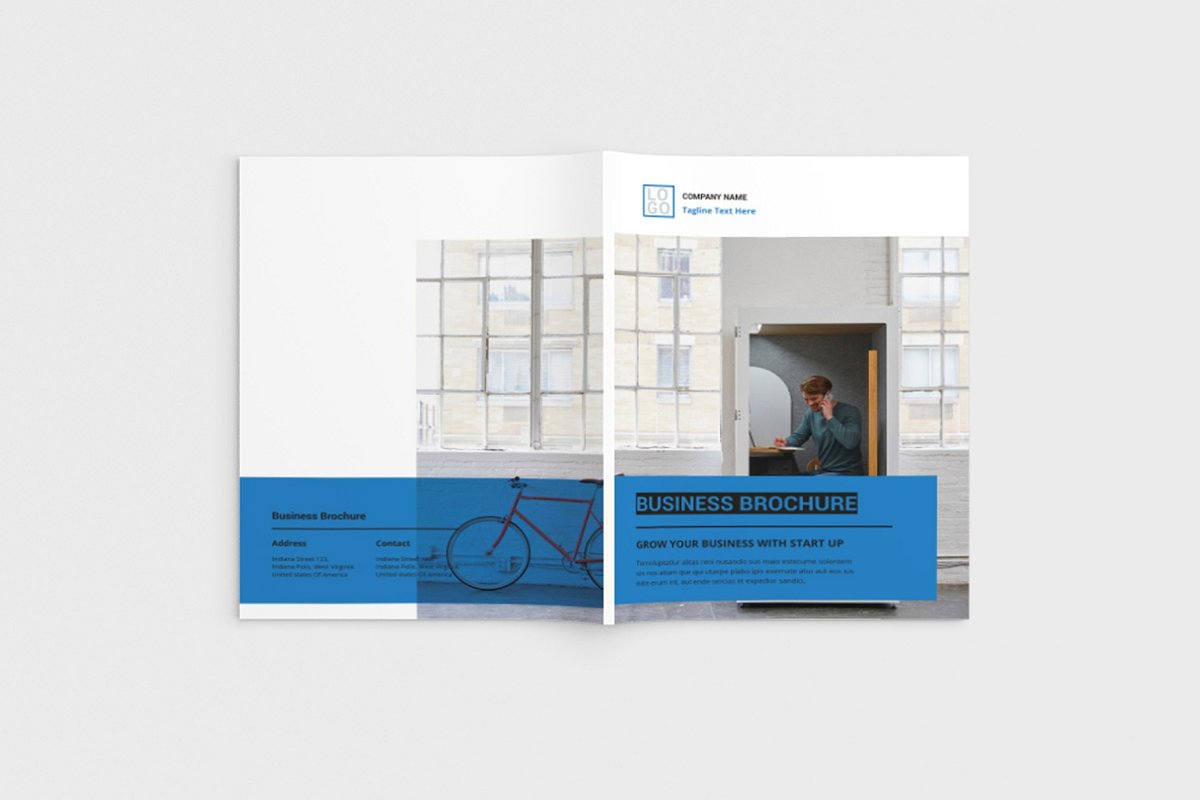 A4规格企业宣传册杂志设计