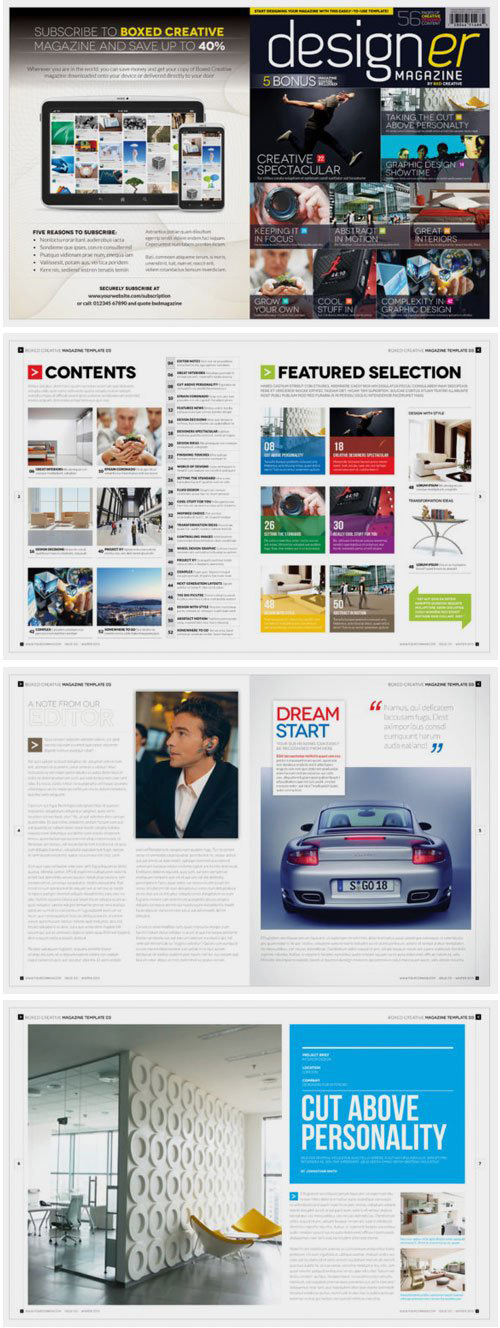 新闻时事资讯/企业杂志画册设计模板