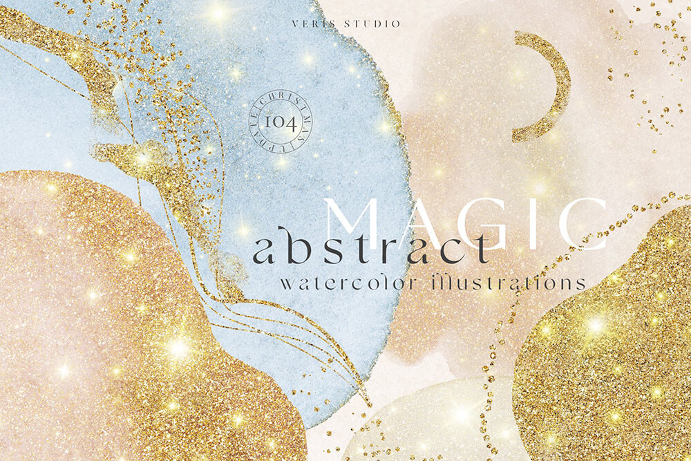 魔术艺术抽象水彩形状图形集[1.99GB]