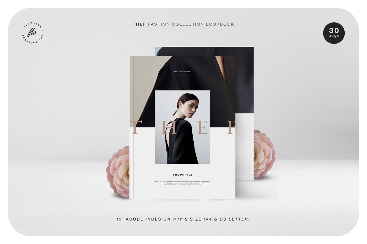 高端时尚的服装展示摄影画册设计