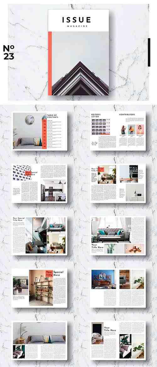 时尚高端的家居生活/室内设计杂志图册