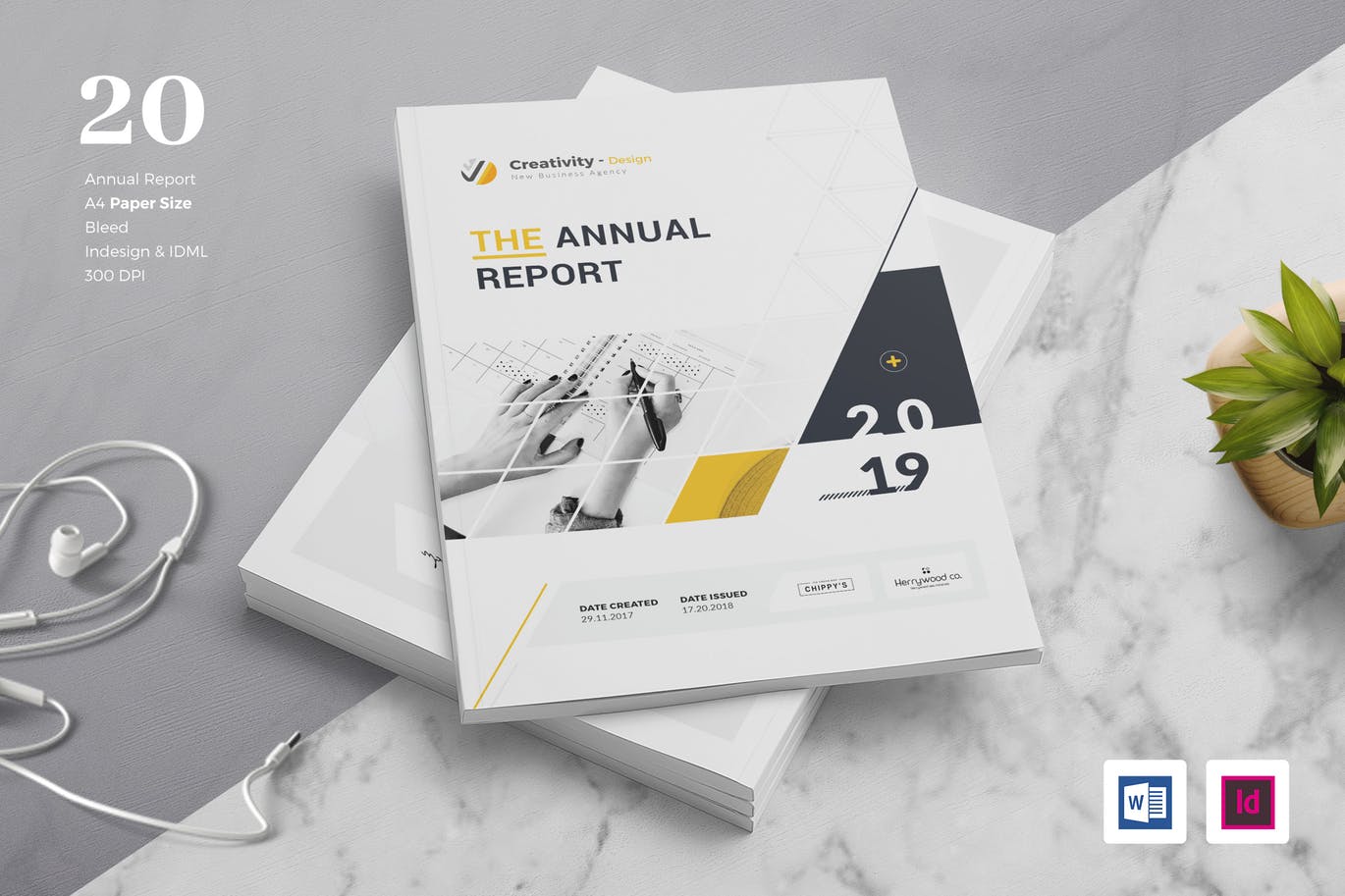 时尚高端高品质的年度报告企业画册宣传画册设计宣传册杂志设计模板（indd）