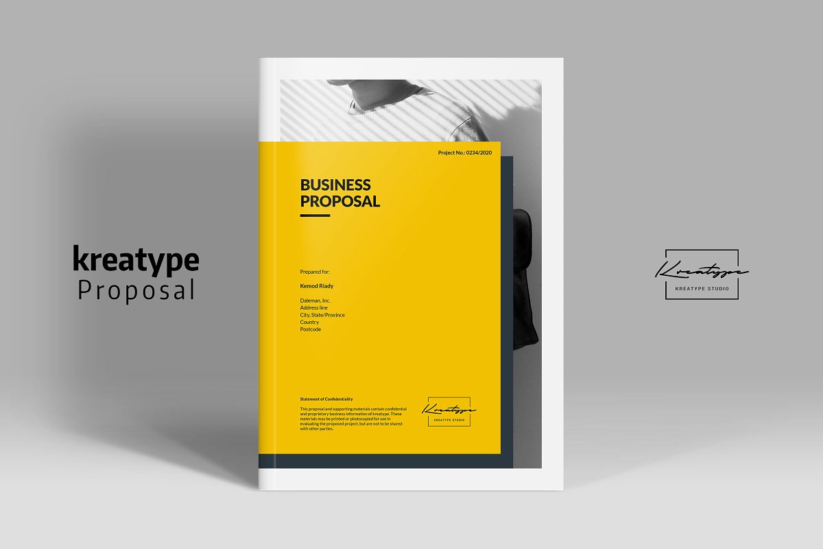 简约的企业宣传册/商业提案画册设计