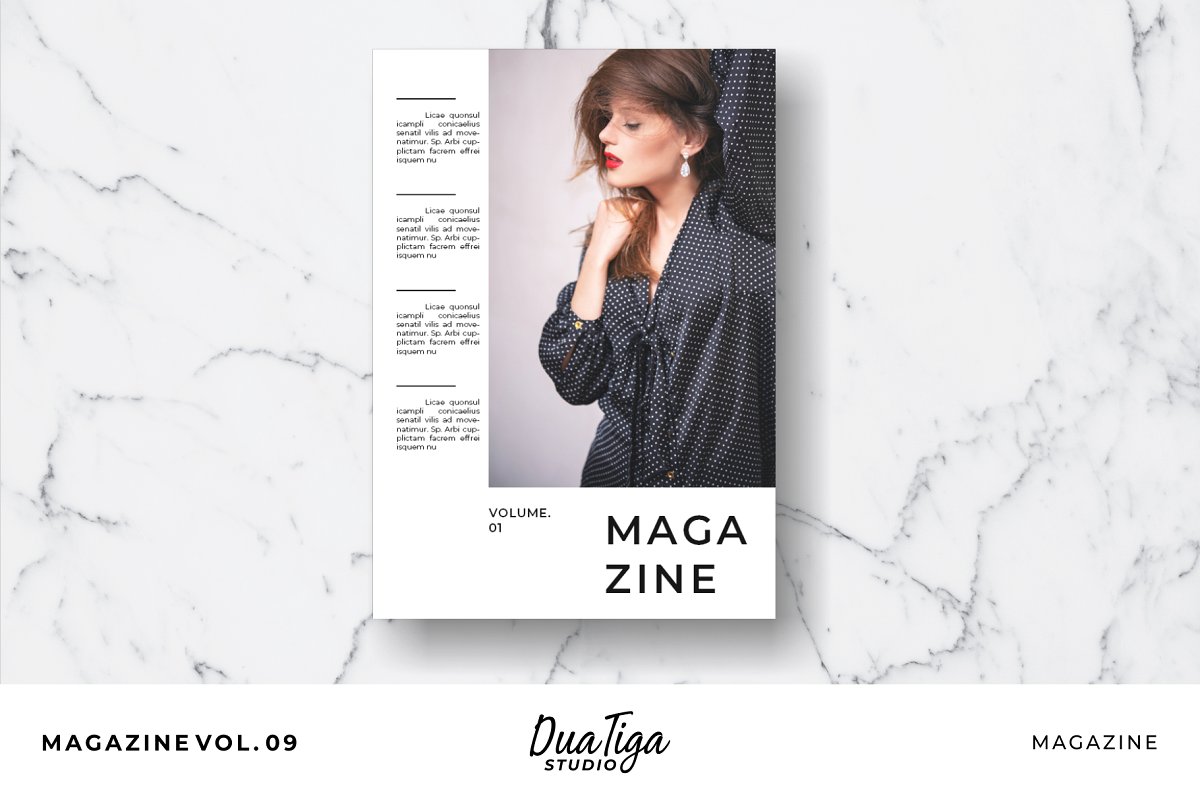 时尚生活方式摄影杂志图册设计模板