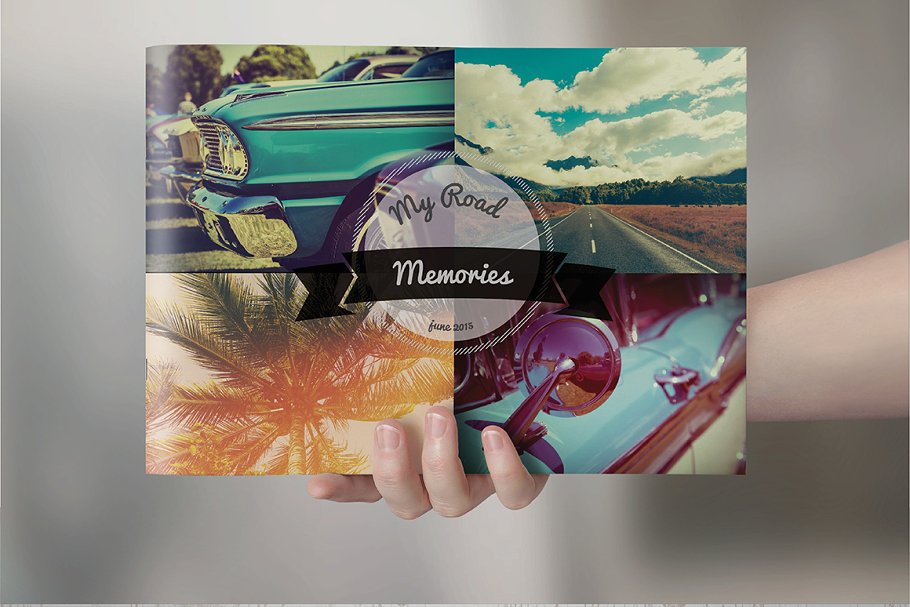 复古设计画册模板 Retro Brochure Design