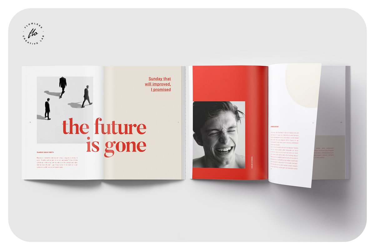 时尚摄影作品集图册设计模板