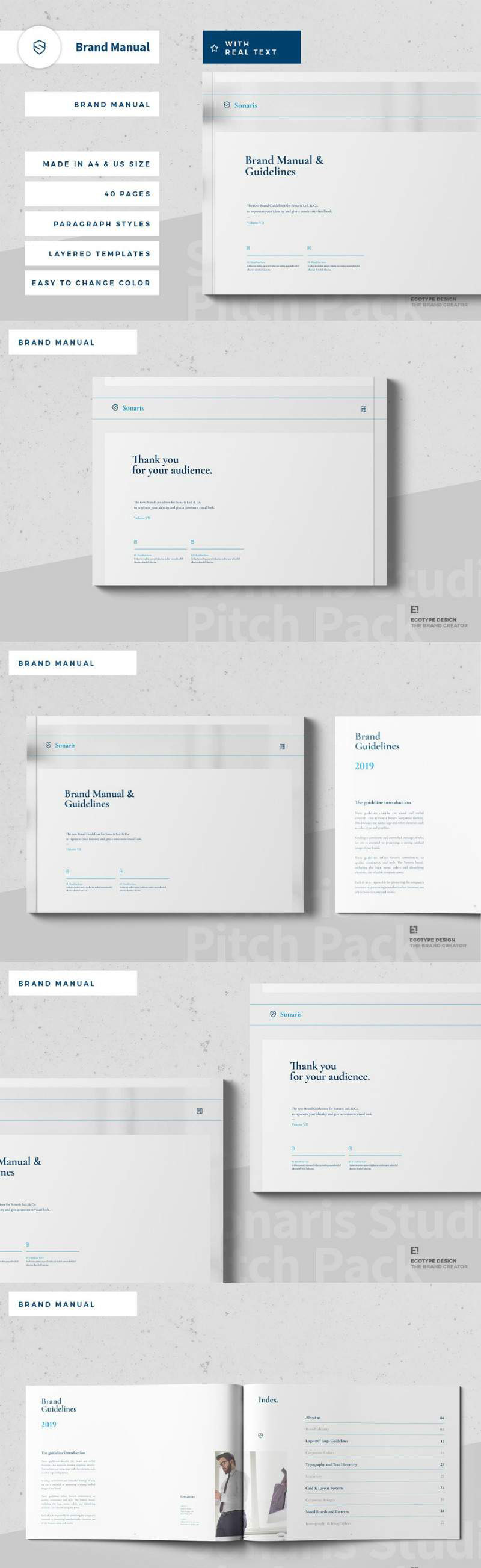 极简主义的企业品牌宣传设计图册