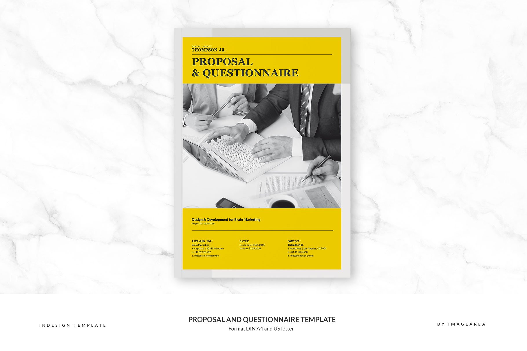 建议书及问卷画册模板 Proposal and Questionnaire Template