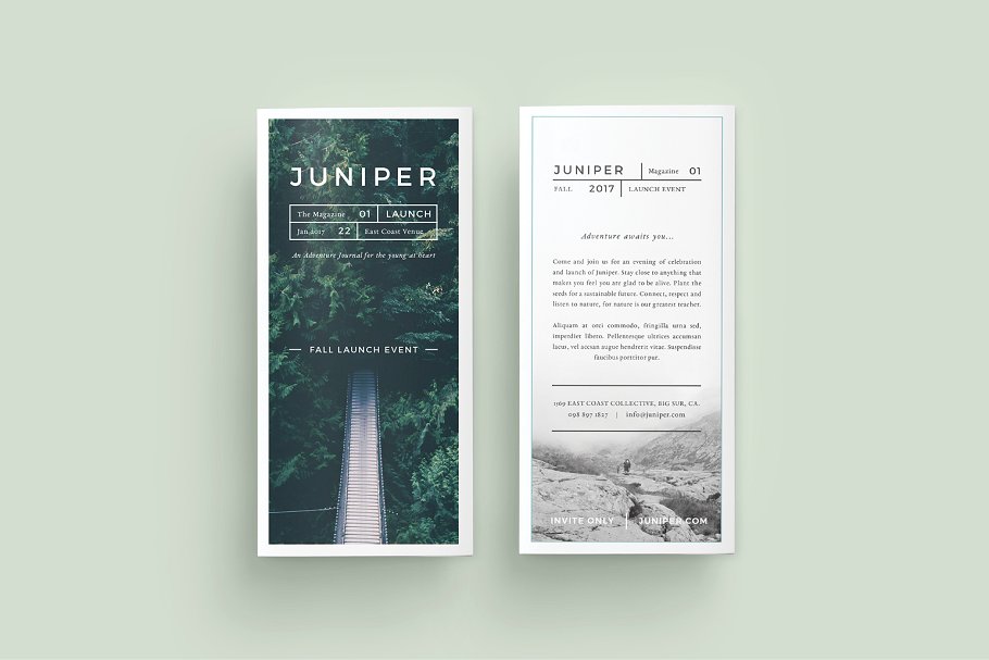 时尚简约画册模板 J U N I P E R  Trifold Brochure
