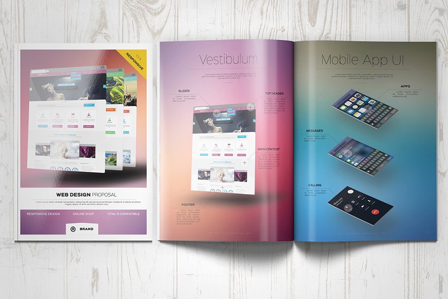 宣传画册模板 Web Design Proposal