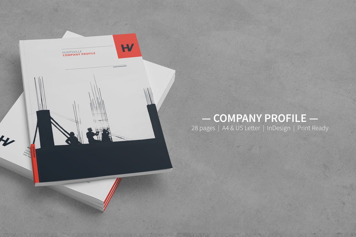 高品质的时尚高端简约多用途的画册房地产楼书杂志品牌手册设计模板（INDD&EPS）