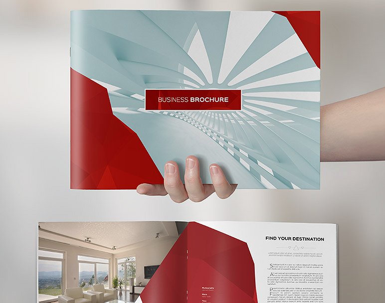 干净的商业画册模板 Clean Elegant Business Brochure