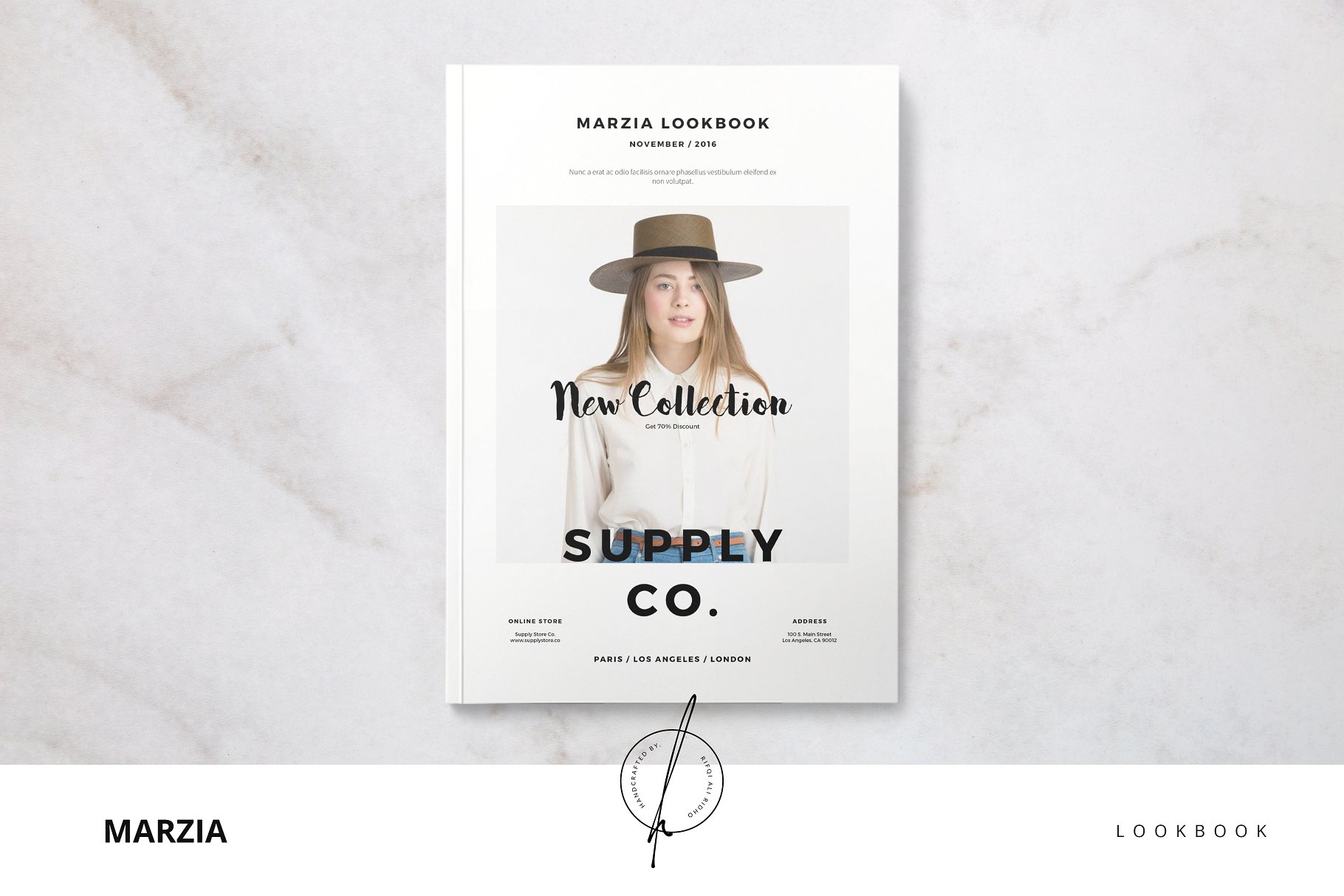 时尚杂志画册模板 Marzia Lookbook