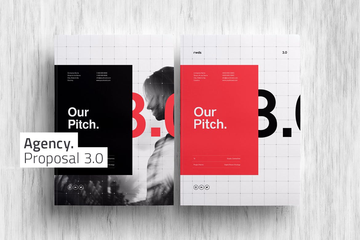 高端时尚的高品质的时尚杂志品牌手册画册房地产楼书设计模板（indd）