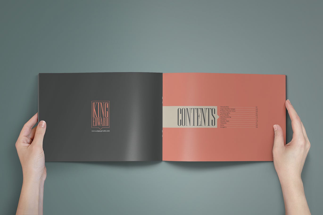 品牌 | 30页皇家画册VI系统模板单独图层