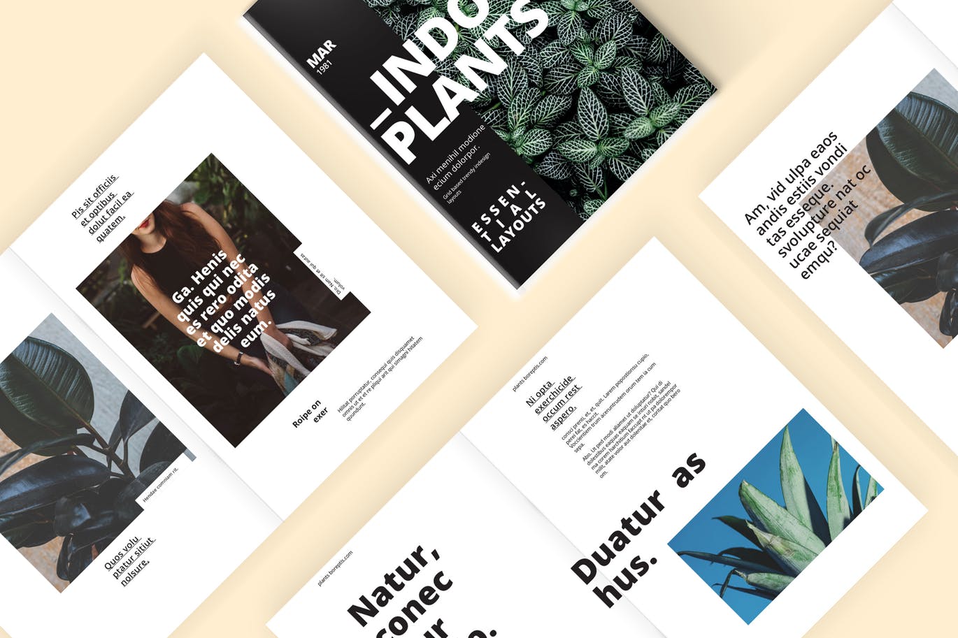 高端轻奢时尚杂志画册手册楼书设计模板