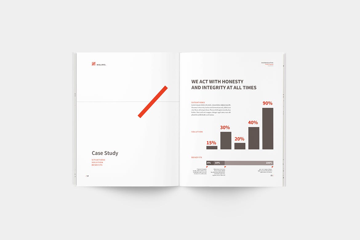 时尚高端简约的高级楼书画册品牌手册杂志设计模板