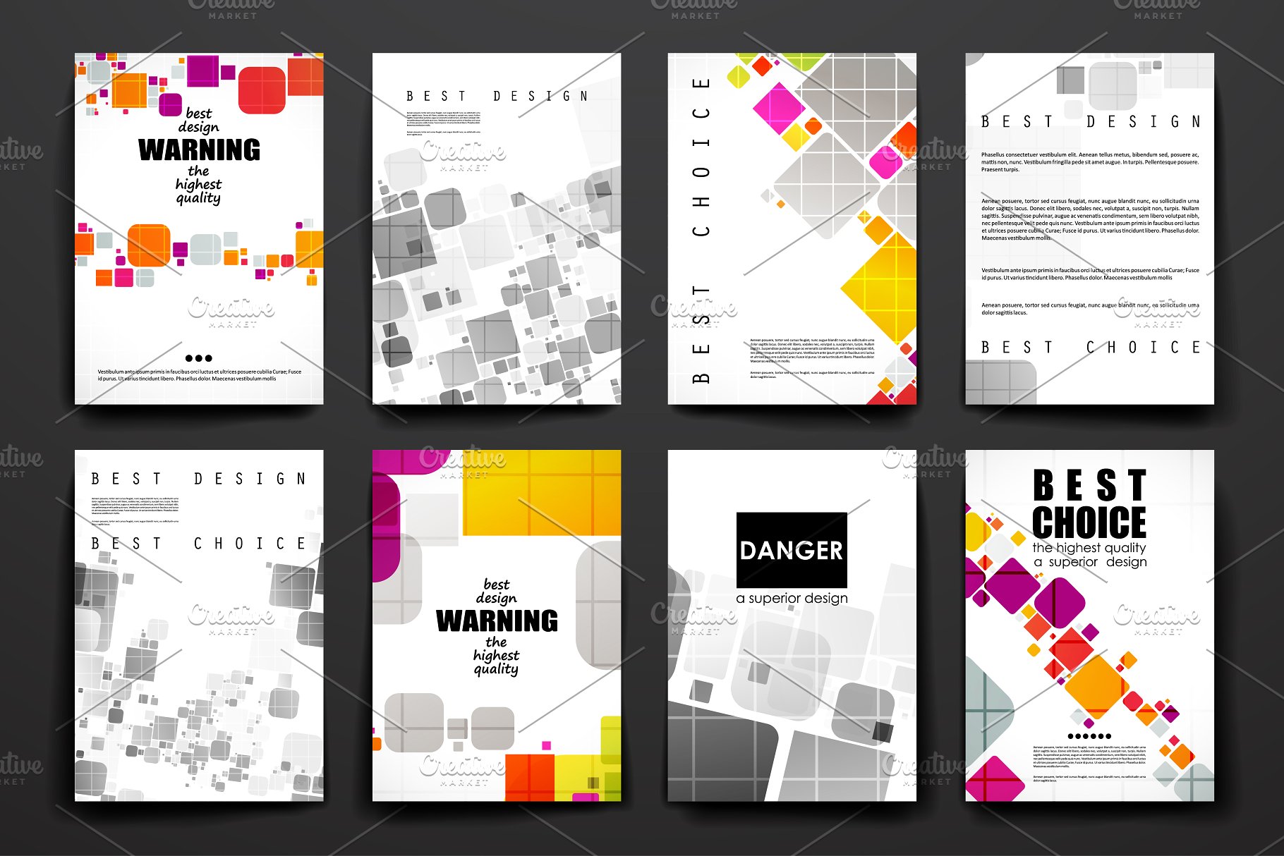 37个抽象的图形画册模板 37 Abstract Brochures